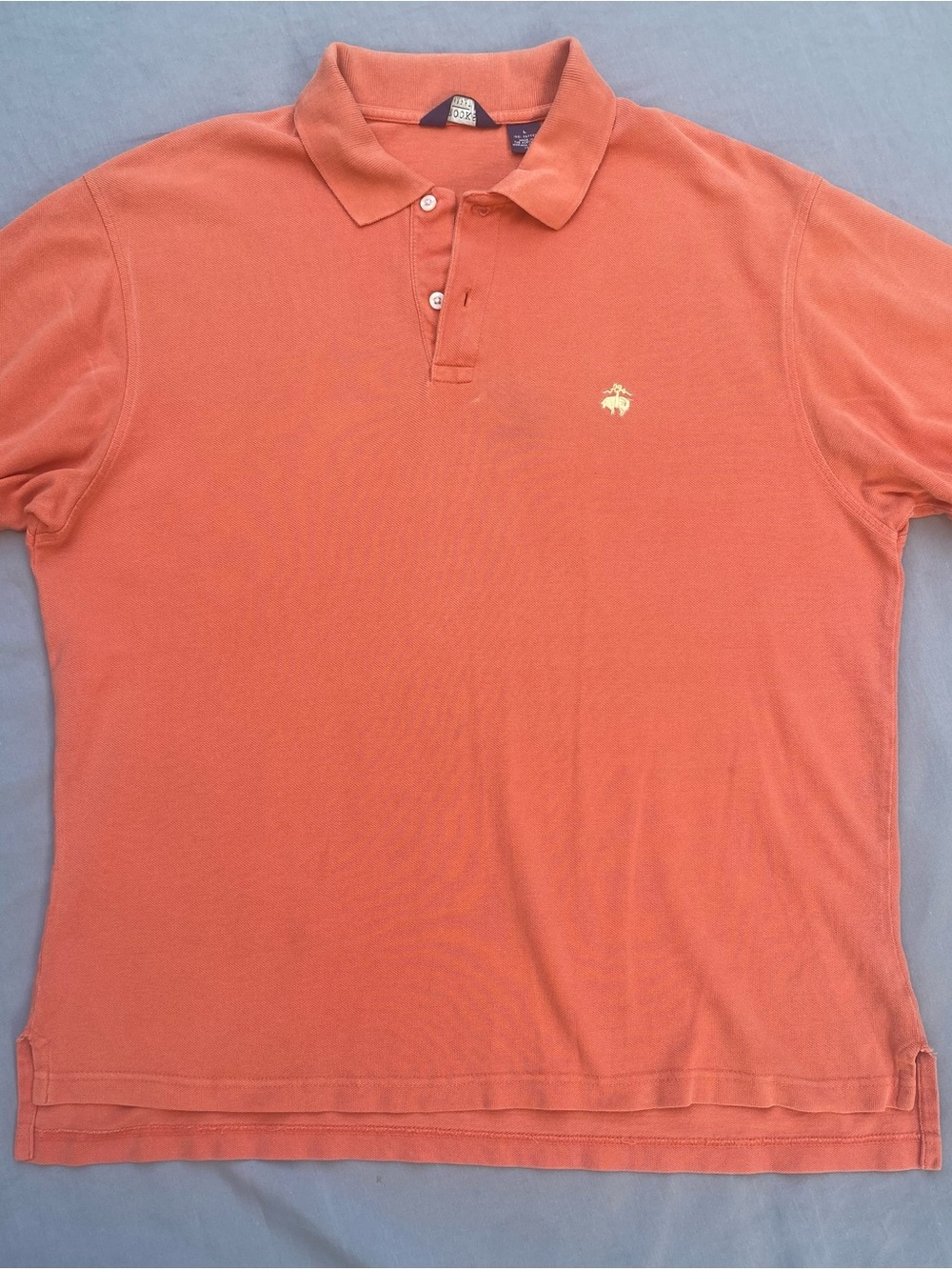 Brooks Brothers Coral Polo with Embroidered Logo